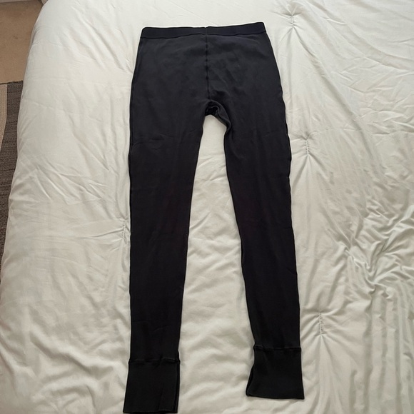 SKIMS Cotton Rib Leggings Black Soot Large - Picture 6 of 6